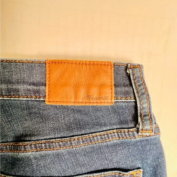 Madewell Skinny Jeans 9" High Rise Women's Size 29 Stretch Dark Wash - Picture 3 of 5